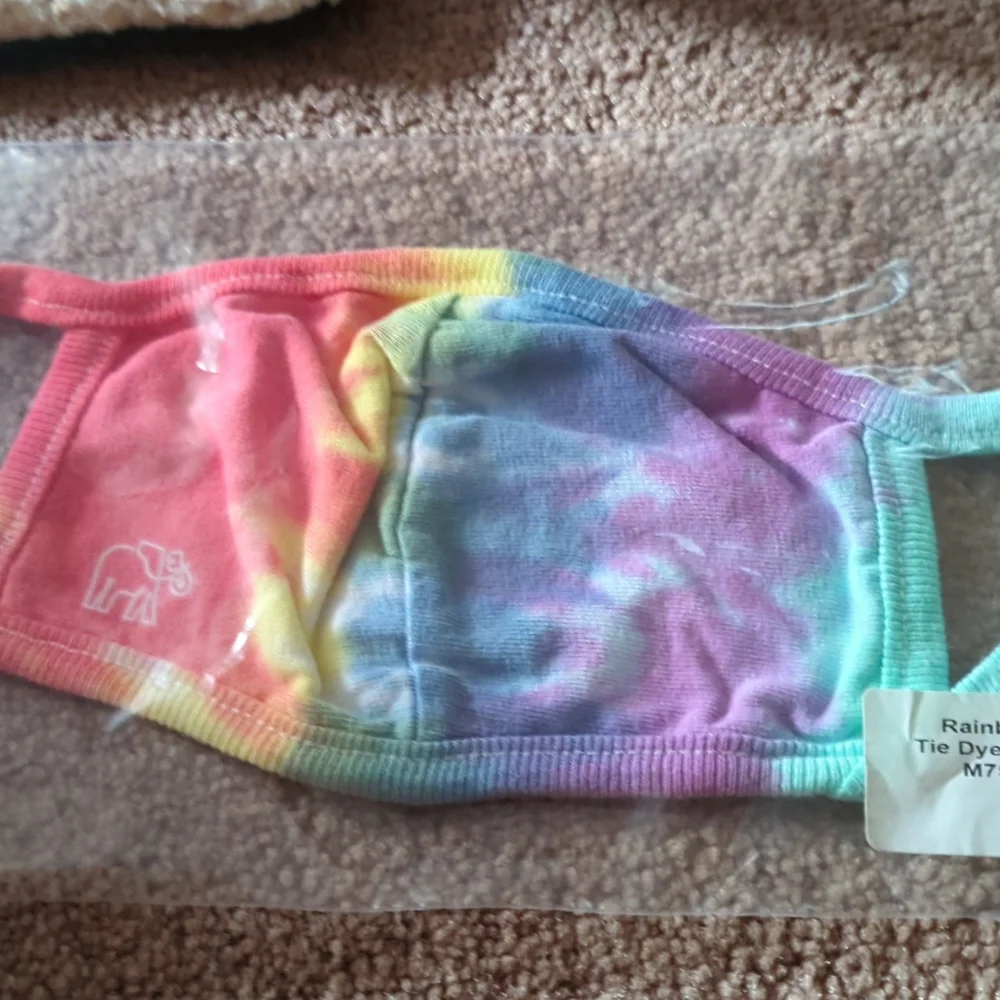 Rainbow Ivory Ella Tie Dye Mask 2 for $15 or $10@.